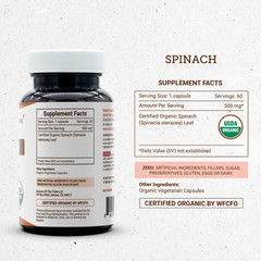Secrets Of The Tribe Spinach Capsules, 500 mg