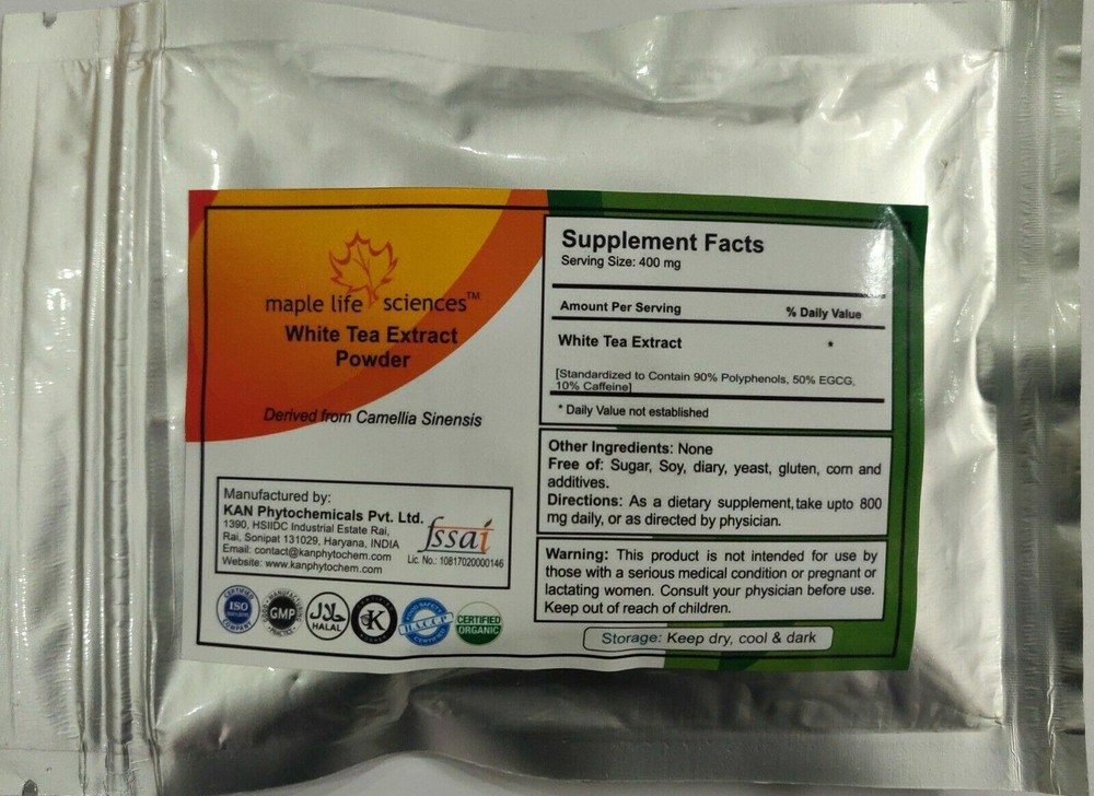 White Tea Extract Powder Polyphenols EGCG anti-aging For good health and skin
