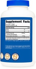 Nutricost Evening Primrose 1,300mg, 120 Softgels – Non-GMO, Gluten Free