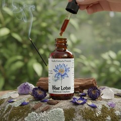 Blue Lotus Tincture (Nymphaea Caerulea) Liquid Extract from Whole Lotus Flowers