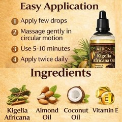 ORIGINAL KIGELIA AFRICANA Oil / African Sausage Tree – 100ml X PACK OF 3