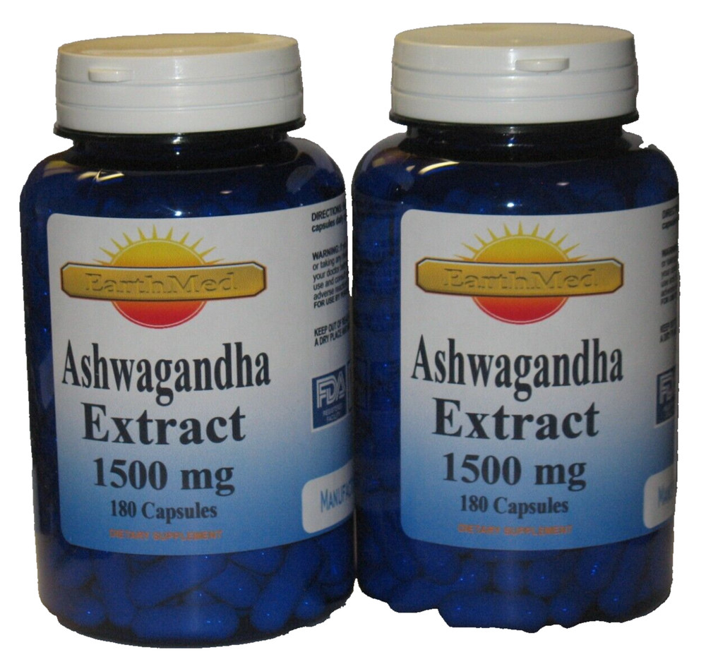 Ashwagandha Extract 1500mg 360 Capsules Fresh