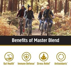 Mushroom Master Blend Powder, Reishi & Lions Mane, 3.17 oz (Presentation May …