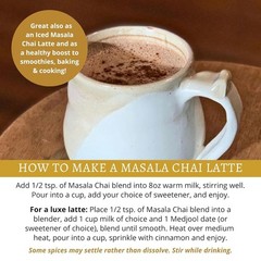 Authentic Ayurvedic Masala Chai Powder | Unsweetened & Caffeine-Free – 4oz