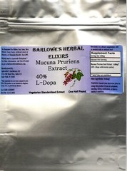 Mucuna Pruriens (White) Extract 40% L-dopa One Half Pound Bulk Powder