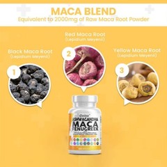 Maca Root 2000mg – 120 Capsules – Sexual Health, Libido, Lepidium Meyenii