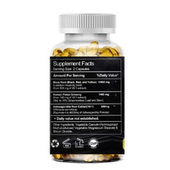 Maca Root Capsules 10000mg, Peruvian Maca Extract for Men & Women 240 Capsules