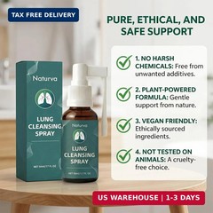 Naturva Lung Cleansing Spray,Calendula Leaf Extract Spray Herbal Lung Cleanse Sp