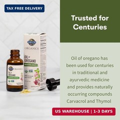 Garden of Life Organics Oil of Oregano Seasonal Drops with Concentrated Oregano
