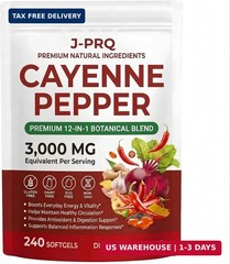 Cayenne Pepper Capsules with Turmeric & Beetroot Vitamin D3 K2 240 Softgels