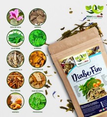DiabeFin Compuesto Herbal 4 Onzas – HierbasMex Herbal Compound Natural