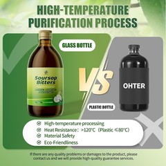 Soursop Bitters Liquid Pure 15 in 1 Herb Soursop Tea Immune Digestive Gut Health