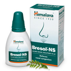 2 Pc Himalaya Herbal BRESOL NS 10 ml Nasal Spray For Dry Stuffy Nose Cold