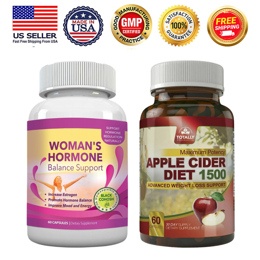 Black Cohosh Women Hormone Balance Support Apple Cider Vinegar Weight Management