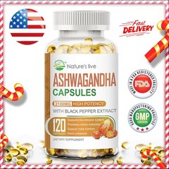 Ashwagandha KSM 66 – 1200mg 120 Vegan Capsules High Strength Ashwagandha Root