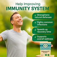 Andrographis 5500mg Capsules(30% ANDROGRAPHOLIDE)-Vegan&Immunity Support-180Caps