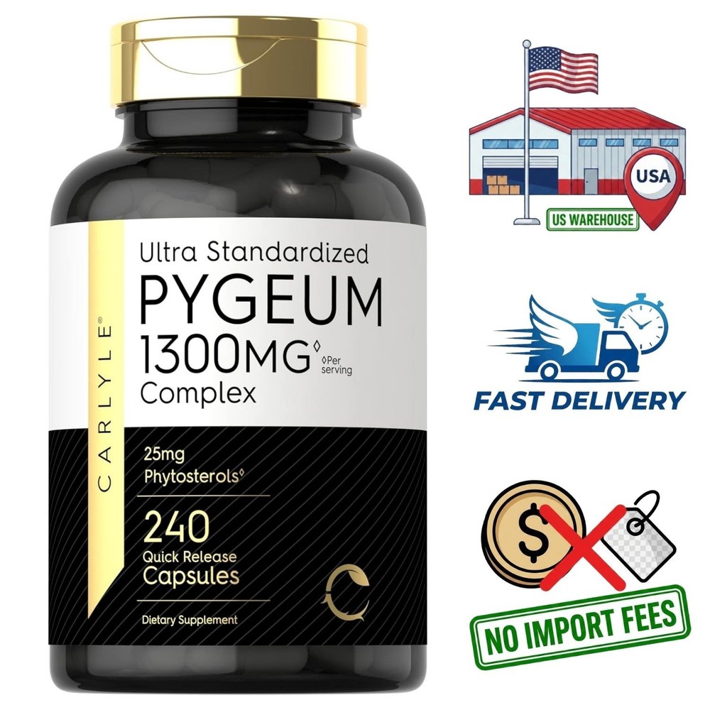 Pygeum Africanum Bark Extract 4000mg | 200 Capsules | 200 Day Supply