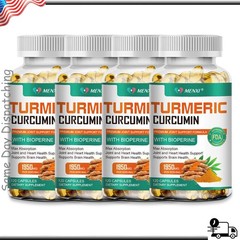 Turmeric Curcumin Highest Potency 95% 1950mg with BioPerine Black Pepper Extract