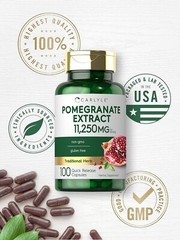 Pomegranate Extract Capsules | 11,250 mg | 100 Count | Non-GMO | by Carlyle