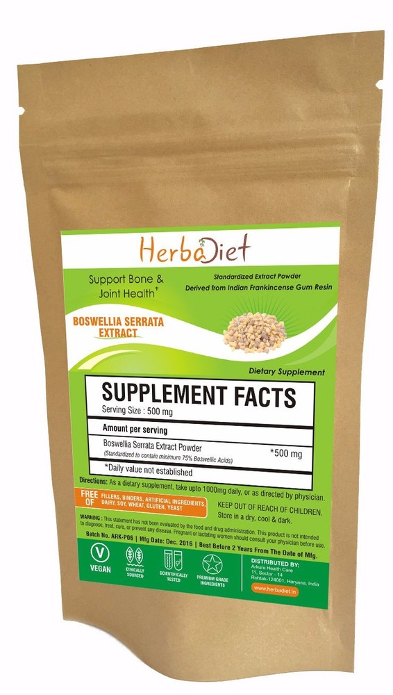 Boswellia Serrata Frankincense Extract Powder 75% High Potency Anti Inflammatory