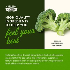 Swanson Sulforaphane – Broccoli Sprout Extract 60 Count (Pack of 1)