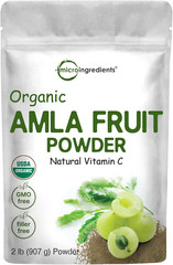 Organic Amla Powder (Amalaki) | 32Oz, India Origin Gooseberry Powder | Rich in V