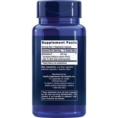 Life Extension Standardized European Bilberry Extract 100mg,90 Veg Caps