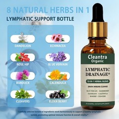 Cleantra Lymphatic Drainage Drops,Organic 2 Fl Oz (Pack of 1), 1pcs
