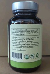 Herbal Roots Organic Black Cohosh 60 Vegan Capsules 600 Mg. Exp 5/2027