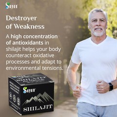 Sayan Pure Shilajit Resin 1oz/25g, Glass Jar, 250 Servings