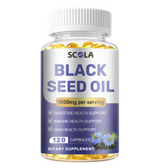 Black Seed Oil 1000mg | 240 Softgel Capsules | Nigella Sativa | Non-GMO, Vegan