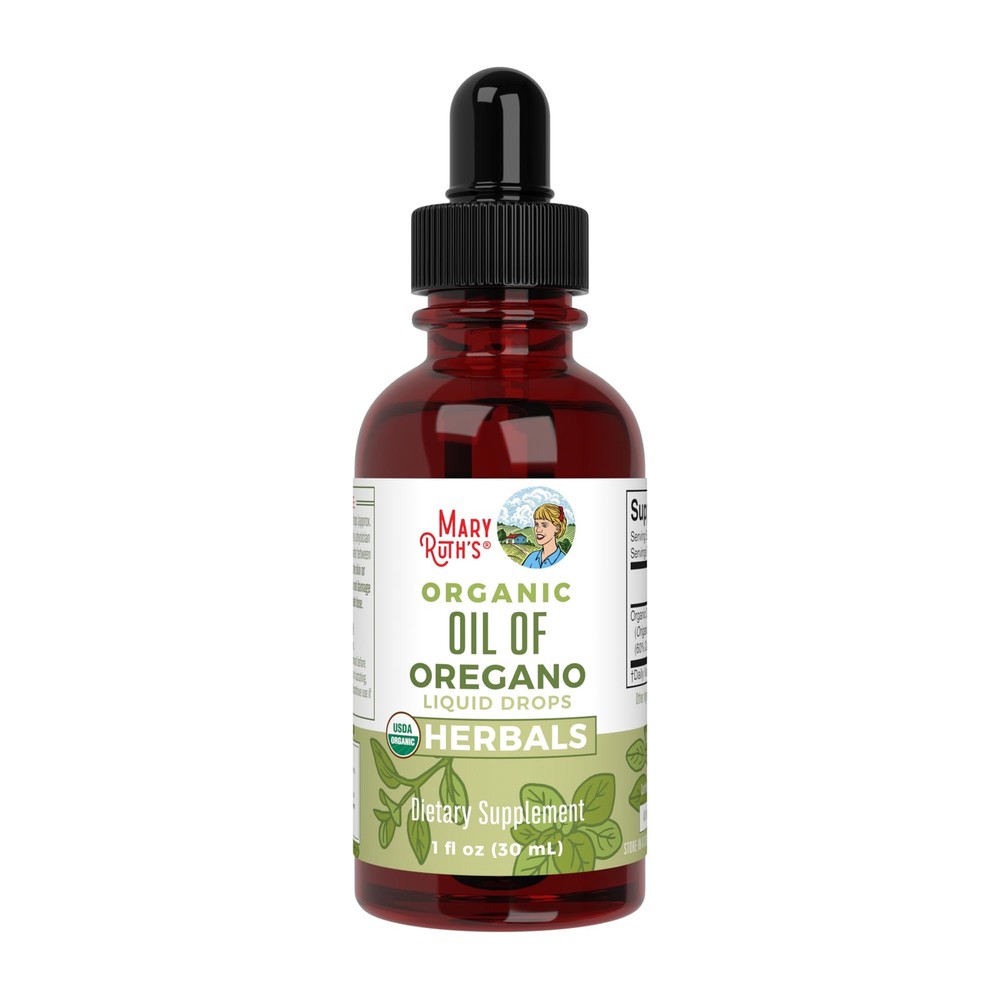 Oregano Oil Drops USDA Organic Herbal Blend 6 Month Supply 1 Fl Oz