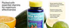 2 Pack Wonder Family Sea Moss 500 mg Chondrus Crispus – 120 Capsules *EXP 08/26*
