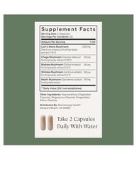 Stonehenge Health Dynamic Mushrooms 1,400 mg 5 Mushroom Blend 60 Capsules 7/2027