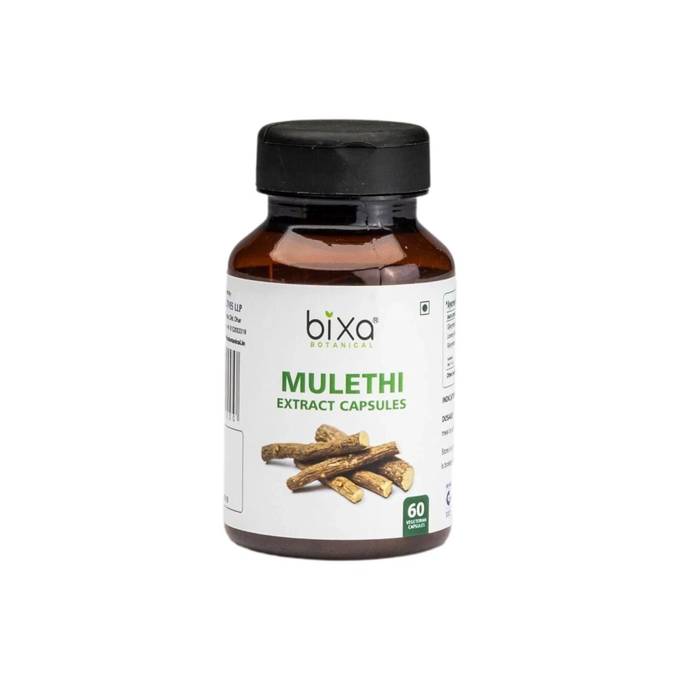 Bixa Botanical Mulethi Extract Capsules, 60 Capsules a958