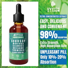 2 PACKS-VYXION Soursop Bitters Liquid Drops – Immunity, Liver, Gut & Antioxidant