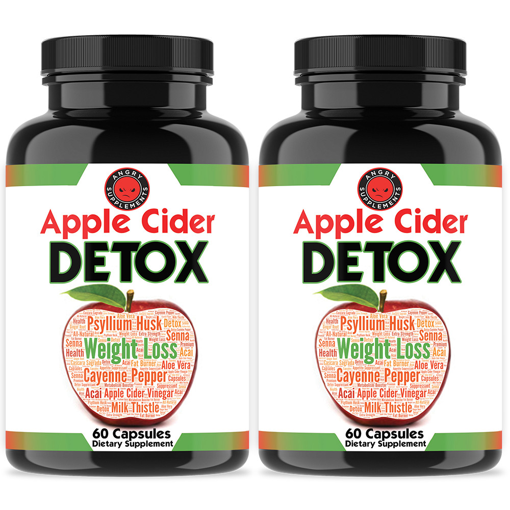 Duo w/ Apple Cider Detox, Health and Weight Loss Aid, 2-Pack