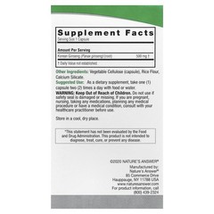 Nature s Answer Korean Ginseng 500 mg 50 Vegetarian Capsules Cruelty-Free,