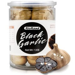 RioRand Black Garlic 130g Whole Black Garlic Aged for Full 90 Days Black Garlic