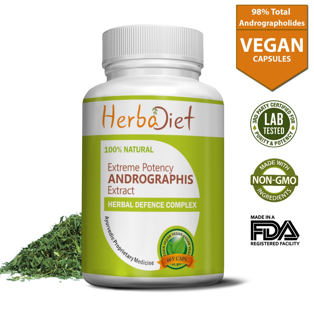 Liver & Immune Support STRONG Andrographis 90% (10000 mg eq) Extract Capsules