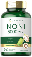 Noni Capsules | 3000mg | 240 Count | Non-GMO, Gluten Free | by Carlyle
