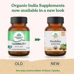 Organic India Flexibility 60 Capsules Ayurvedic Herbal Joint Support 5 Pack