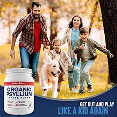 Organic Psyllium Whole Husks Colon Cleanser – 20 oz – 20 Ounce (Pack of 1)