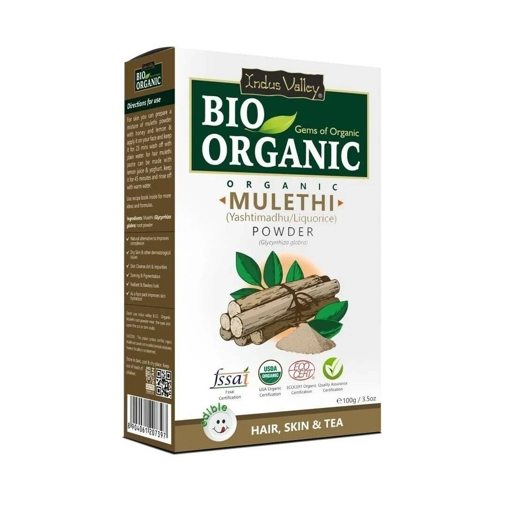 INDUS VALLEY 100% Natural Pure Mulethi Powder 100gm R082
