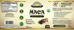 Organic Maca Root Black, Red, Yellow 1500 Mg – 120 Vegan Capsules Peru Maca