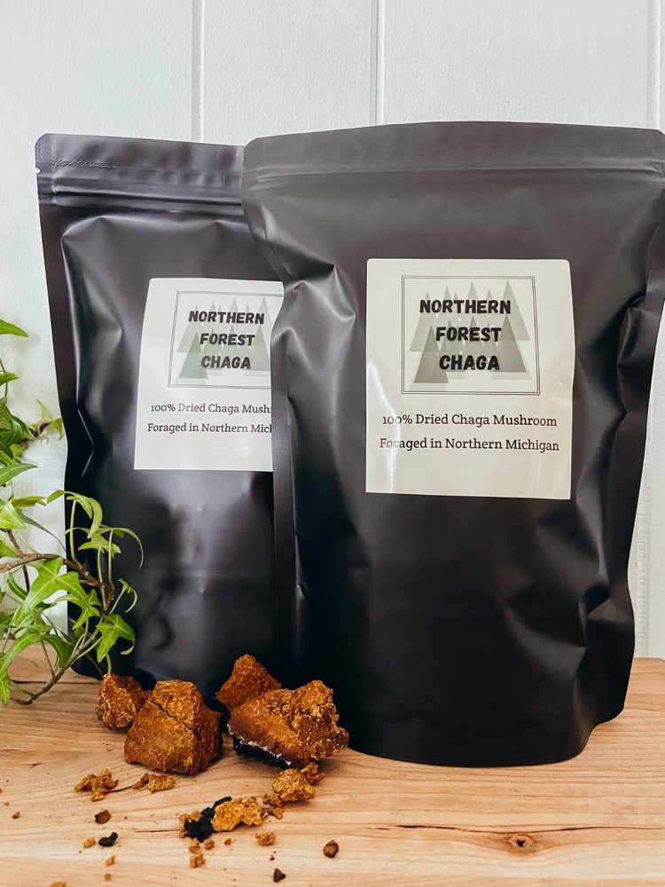 Pure birch Chaga Mushroom small ready to use chunks, harvested in remote areas
