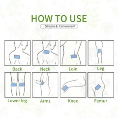 Wormwood Knee Pain Relief Patches Herbal Plaster For Back Neck Knee Foot Joint