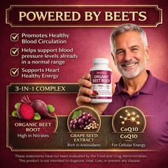 Beravia pure Beet Root Capsules, Purely Natural, Non-GMO 60-Counts