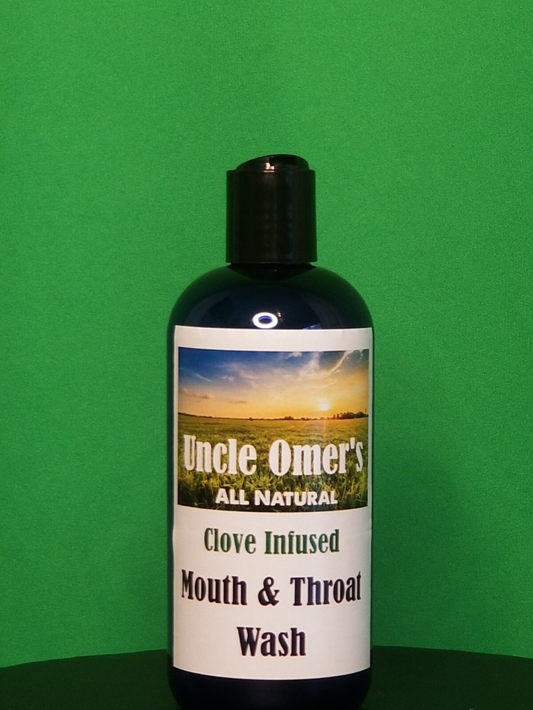 Uncle Omer’s Clove Infused Mouth & Throat Wash – 2 Pack (Two 12 OZ bottles)