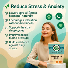 MAGNOLIA BARK Caps 6000mg-(25%Honokiol&Mangnol)-Digestion&Weight Control-180Caps